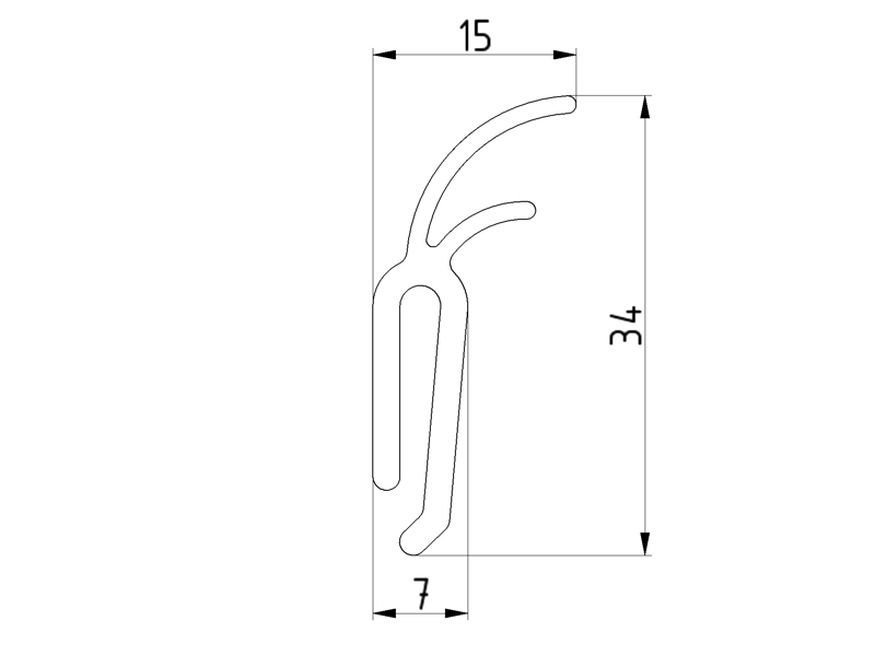 Уплътнение за вертикал, лм