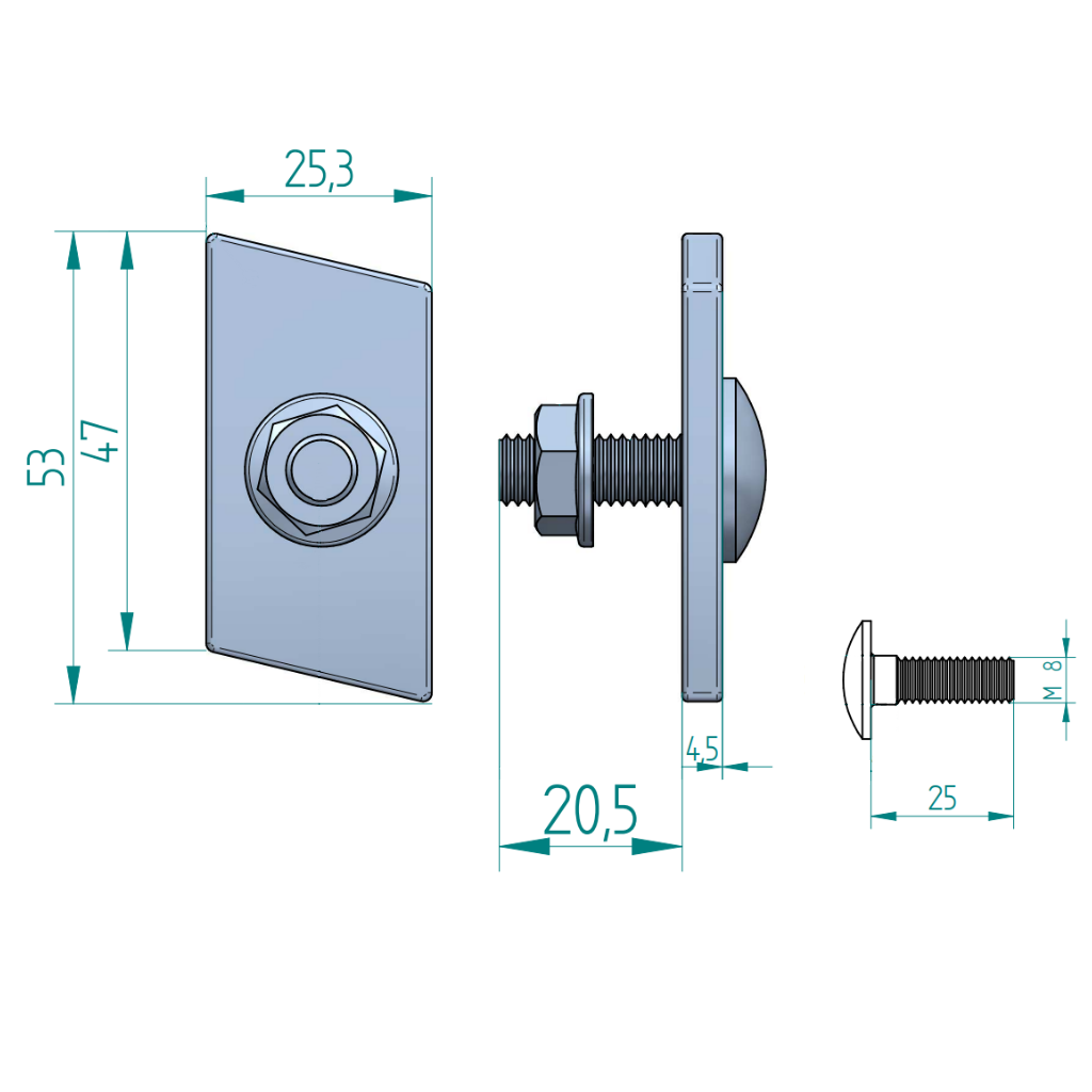 Ромб с отвор CD