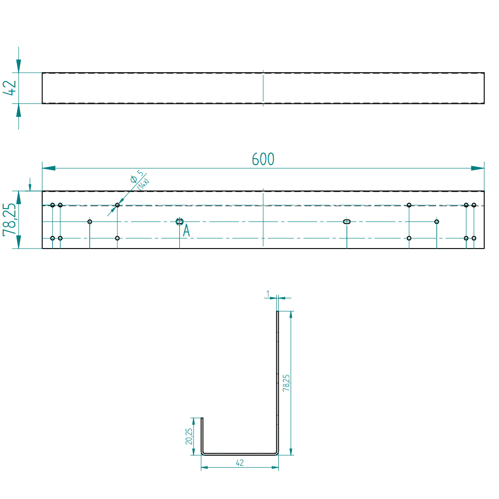 Краен ограничител за панел 610
