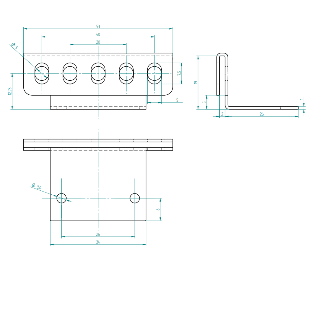 Крепежна скоба за трегерен профил RES-ERA