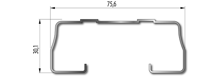 Гаражен мотор за врати до 18м2 и 2500 мм височина, 1000N, цяла греда с ремък с 2бр. ДУ