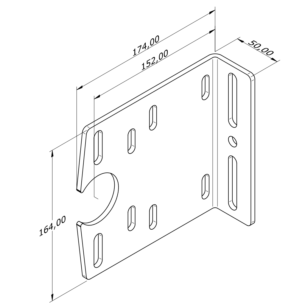 Лагерно тяло-отворено 152-5 мм