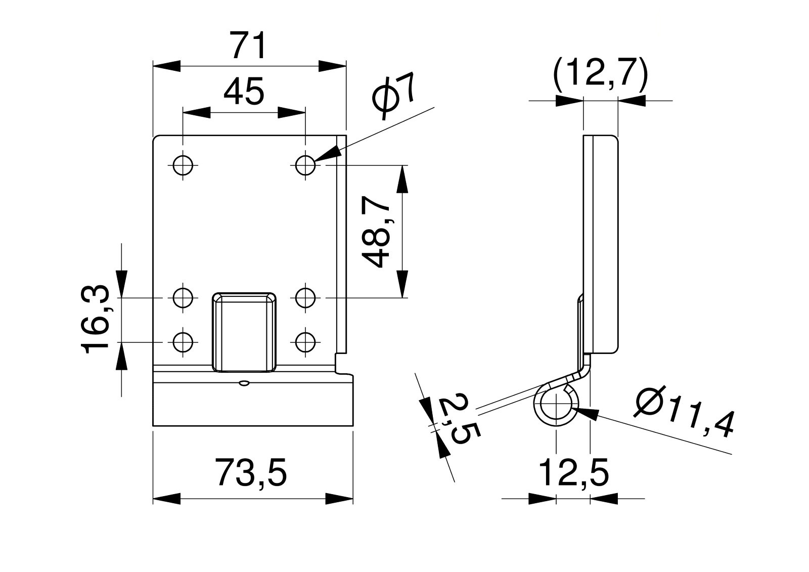 Долна ъглова скоба Home-Х