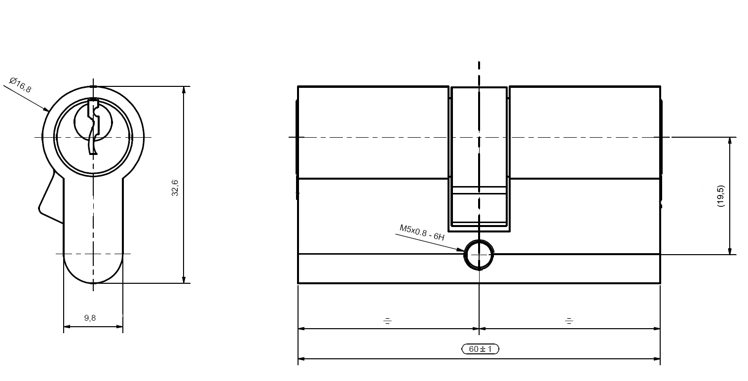 Патрон секретен ключ