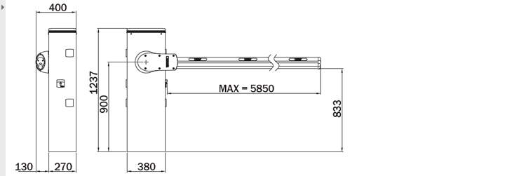 Бариера с висок интензитет на употреба до 6м. рамо