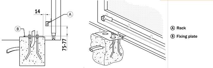 Двигател за плъзгащи врати до 600кг  HS / без рейки /