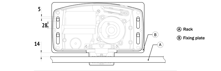 Двигател за плъзгащи врати до 600кг  HS / без рейки /